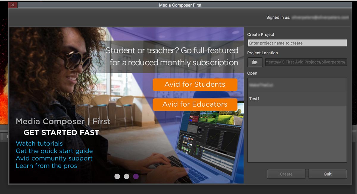 avid media composer first for mac